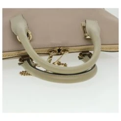 Chloé Sac à Main Chloe Bailey En Cuir 2façon Beige Rose Auth 35664 -Chloé 788888 9