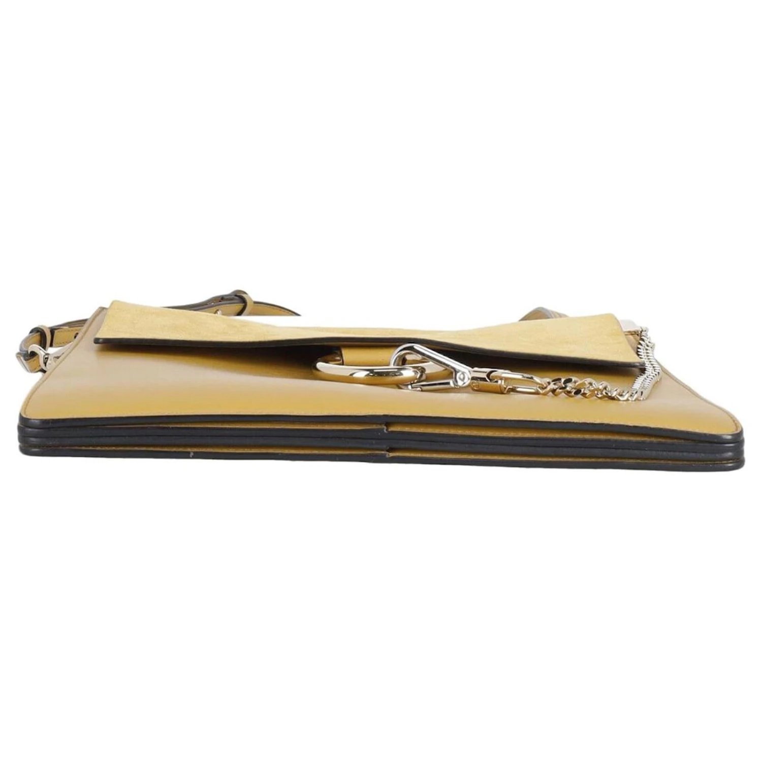 Chloé Sac à Bandoulière Faye En Daim Jaune 6 Chloé Sac à Bandoulière Faye En Daim Jaune – Image 4