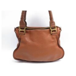 Chloé SAC A MAIN CHLOE MARCIE MEDIUM EN CUIR GRAINE CAMEL HANDBAG PURSE Caramel 13 Chloé SAC A MAIN CHLOE MARCIE MEDIUM EN CUIR GRAINE CAMEL HANDBAG PURSE Caramel -Chloé 802078 2