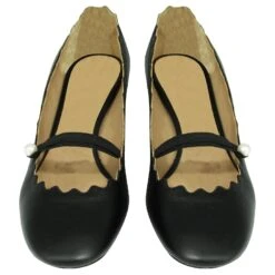 Chloé Escarpins Noirs Avec Accent Nacré -Chloé 803414 4