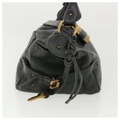 Chloé Chloe Paddington Sac à Main En Cuir Bleu Marine 01-06-53 Auth 36559 -Chloé 809975 4