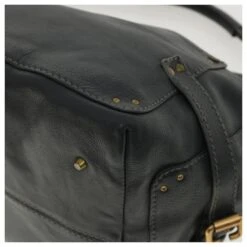 Chloé Chloe Paddington Sac à Main En Cuir Bleu Marine 01-06-53 Auth 36559 -Chloé 809975 8