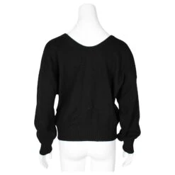 See By Chloé Pull En Tricot à Col En V Noir -Chloé 815800 3