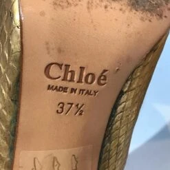 Chloé CHLOE Talons T.UE 37.5 Cuirs Exotiques Doré 13 Chloé CHLOE Talons T.UE 37.5 Cuirs Exotiques Doré -Chloé 824556 6