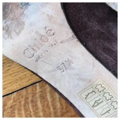 Chloé CHLOE Talons T.UE 37.5 Suédée Marron -Chloé 824558 5