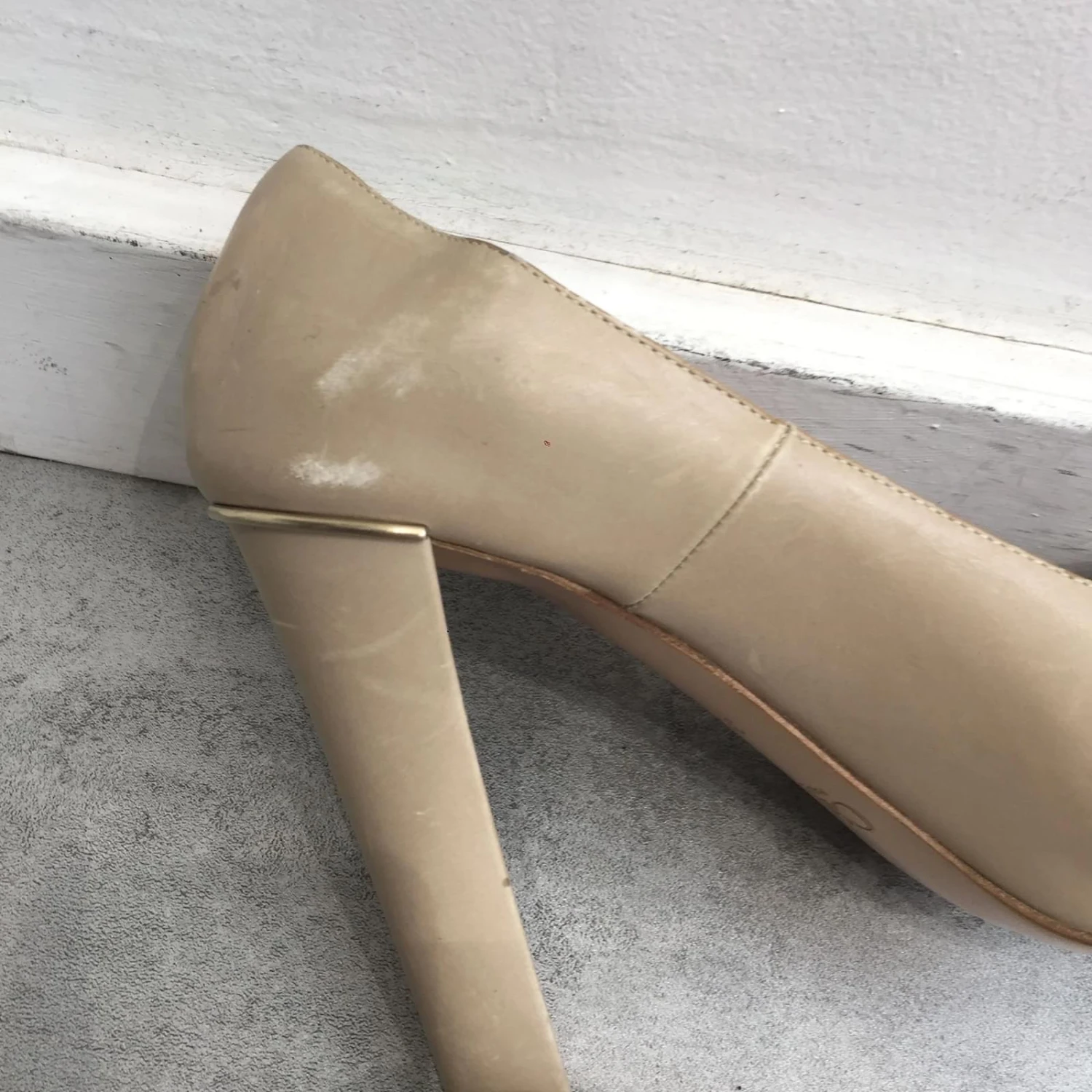 Chloé CHLOE Talons T.UE 38.5 Cuir De Vachette Beige 8 Chloé CHLOE Talons T.UE 38.5 Cuir De Vachette Beige – Image 6