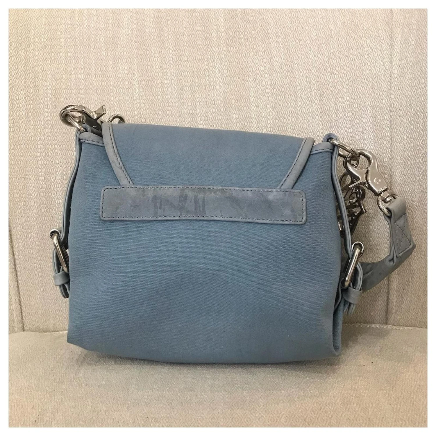 Chloé Sacs à Main CHLOE T. Chiffon Bleu 5 Chloé Sacs à Main CHLOE T. Chiffon Bleu – Image 3