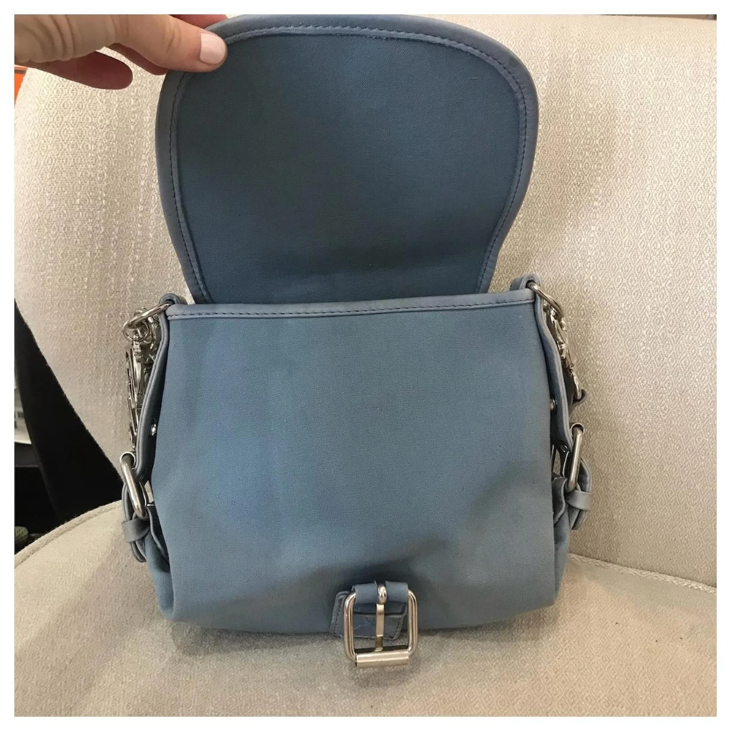 Chloé Sacs à Main CHLOE T. Chiffon Bleu 10 Chloé Sacs à Main CHLOE T. Chiffon Bleu – Image 8