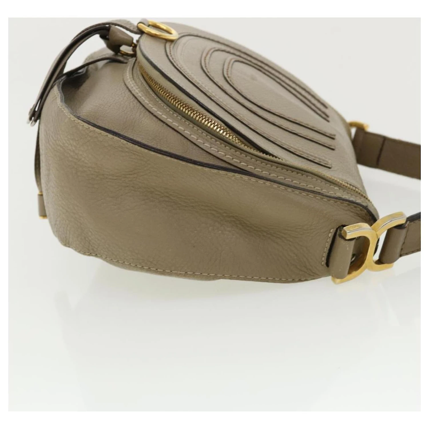 Chloé Sac Bandoulière Cuir Gris Auth Am3860 6 Chloé Sac Bandoulière Cuir Gris Auth Am3860 – Image 4