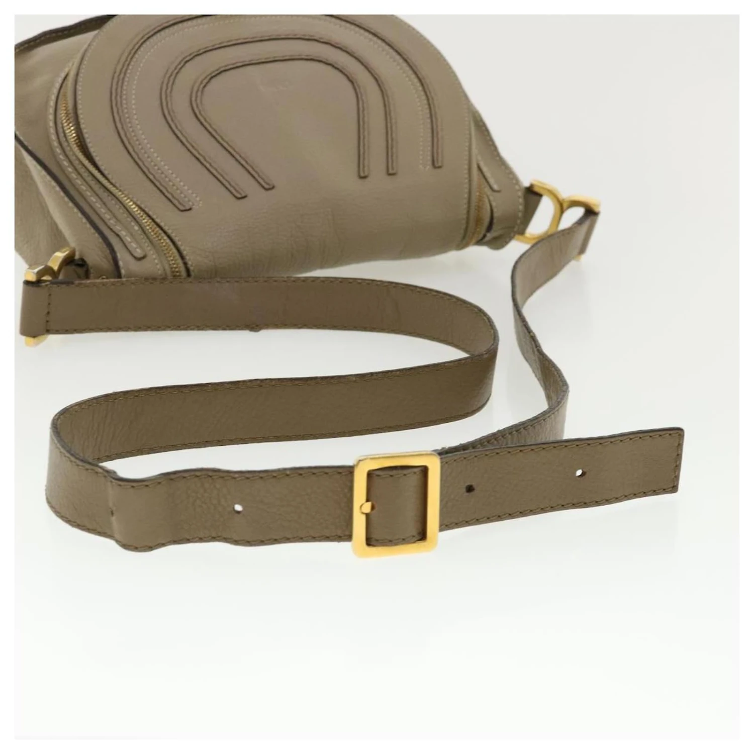 Chloé Sac Bandoulière Cuir Gris Auth Am3860 9 Chloé Sac Bandoulière Cuir Gris Auth Am3860 – Image 7