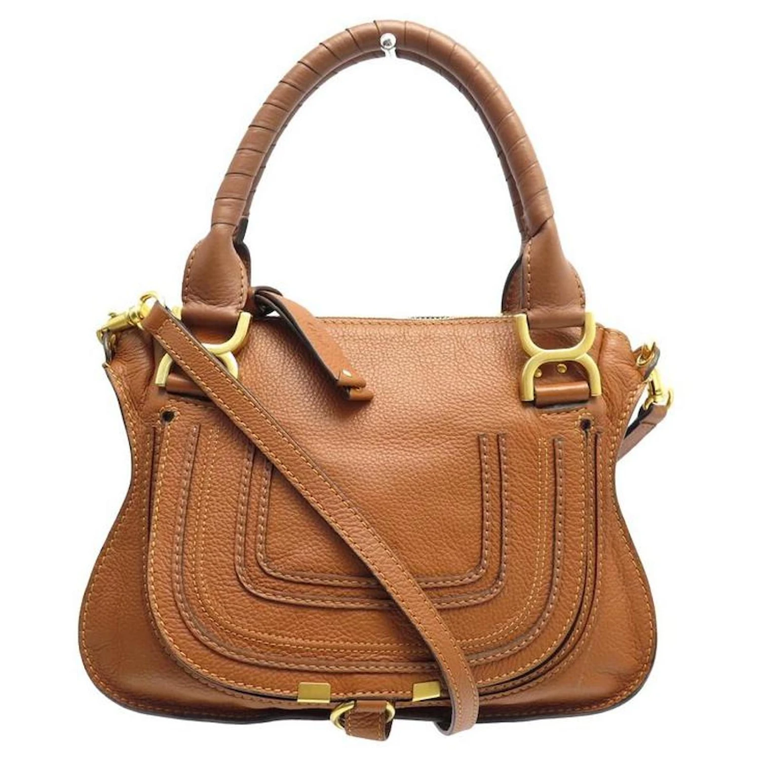 Chloé NEUF SAC A MAIN CHLOE MARCIE PM BANDOULIERE EN CUIR CAMEL PURSE HAND BAG Caramel 4 Chloé NEUF SAC A MAIN CHLOE MARCIE PM BANDOULIERE EN CUIR CAMEL PURSE HAND BAG Caramel – Image 2