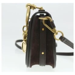 Chloé Petit Sac à Bandoulière Caoutchouté Chloe Cuir Nile 2façon Brown Auth 37268A Marron 14 Chloé Petit Sac à Bandoulière Caoutchouté Chloe Cuir Nile 2façon Brown Auth 37268A Marron -Chloé 830912 3
