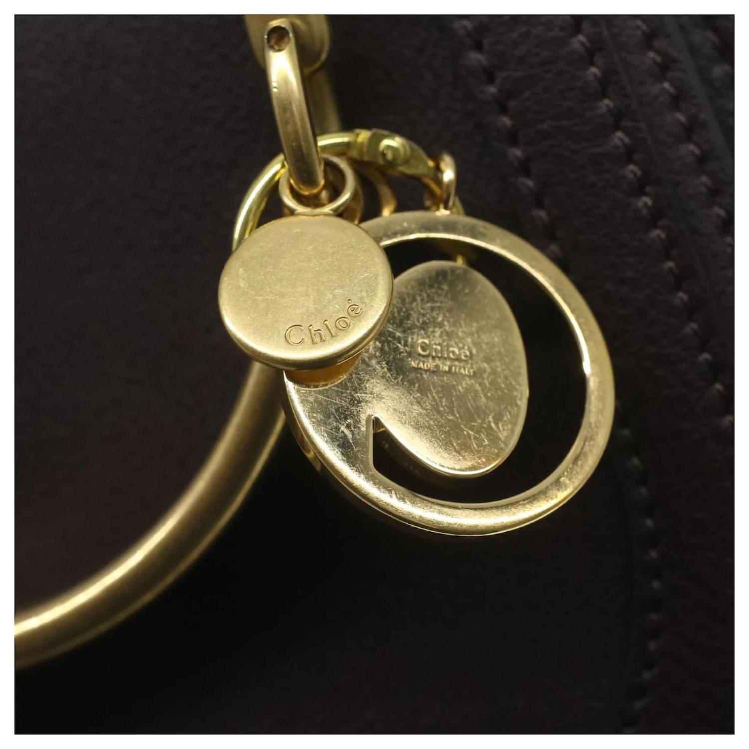 Chloé Petit Sac à Bandoulière Caoutchouté Chloe Cuir Nile 2façon Brown Auth 37268A Marron 10 Chloé Petit Sac à Bandoulière Caoutchouté Chloe Cuir Nile 2façon Brown Auth 37268A Marron – Image 8