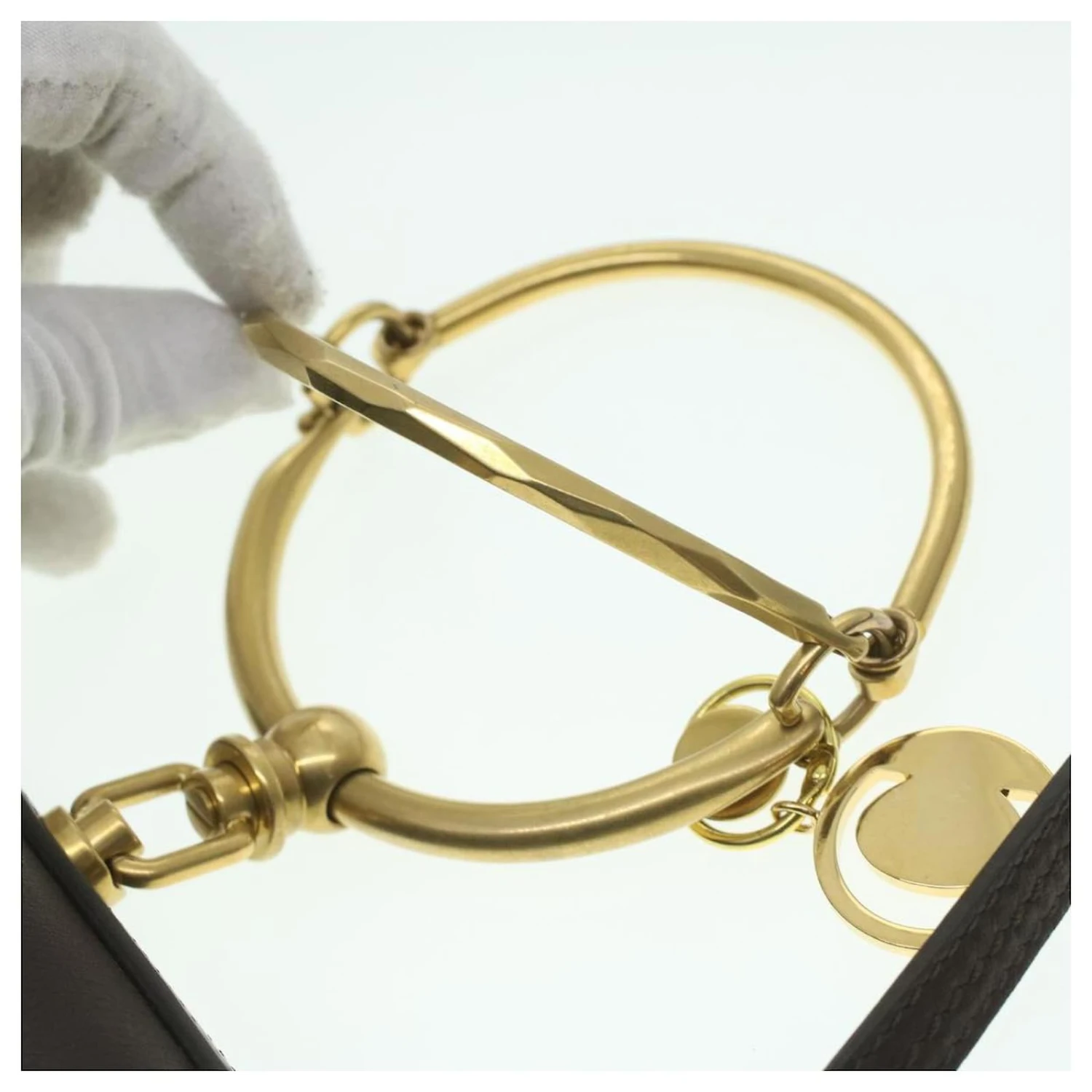 Chloé Petit Sac à Bandoulière Caoutchouté Chloe Cuir Nile 2façon Brown Auth 37268A Marron 11 Chloé Petit Sac à Bandoulière Caoutchouté Chloe Cuir Nile 2façon Brown Auth 37268A Marron – Image 9