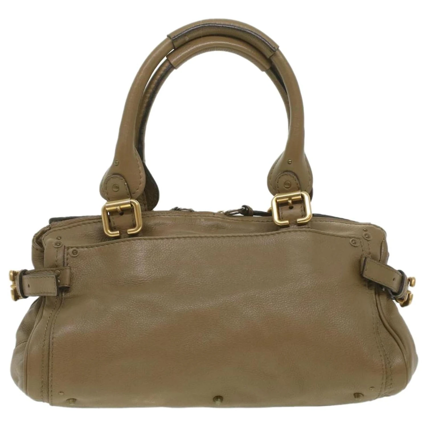 Chloé Sac à Main Cuir Gris Auth 37541 4 Chloé Sac à Main Cuir Gris Auth 37541 – Image 2