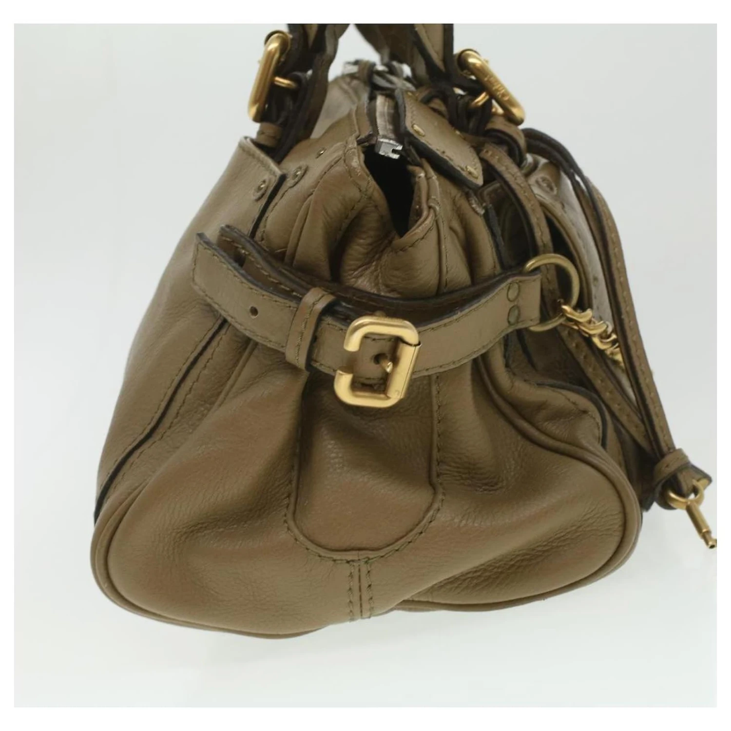 Chloé Sac à Main Cuir Gris Auth 37541 6 Chloé Sac à Main Cuir Gris Auth 37541 – Image 4