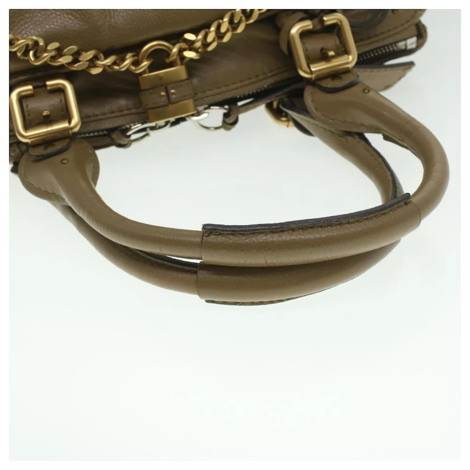 Chloé Sac à Main Cuir Gris Auth 37541 9 Chloé Sac à Main Cuir Gris Auth 37541 – Image 7