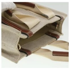 Chloé Sac à Main Chloe Woody En Toile 2façon Gris Marron Auth 37269 -Chloé 833676 6