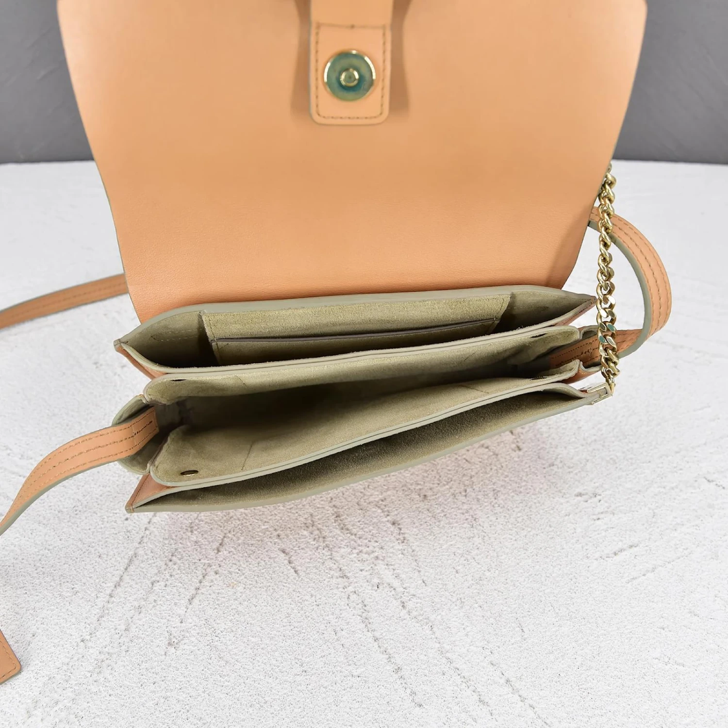 Chloé Petit Sac Porté épaule Faye En Daim Et Cuir Beige 12 Chloé Petit Sac Porté épaule Faye En Daim Et Cuir Beige – Image 10