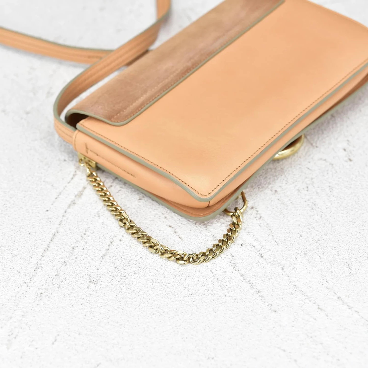 Chloé Petit Sac Porté épaule Faye En Daim Et Cuir Beige 7 Chloé Petit Sac Porté épaule Faye En Daim Et Cuir Beige – Image 5