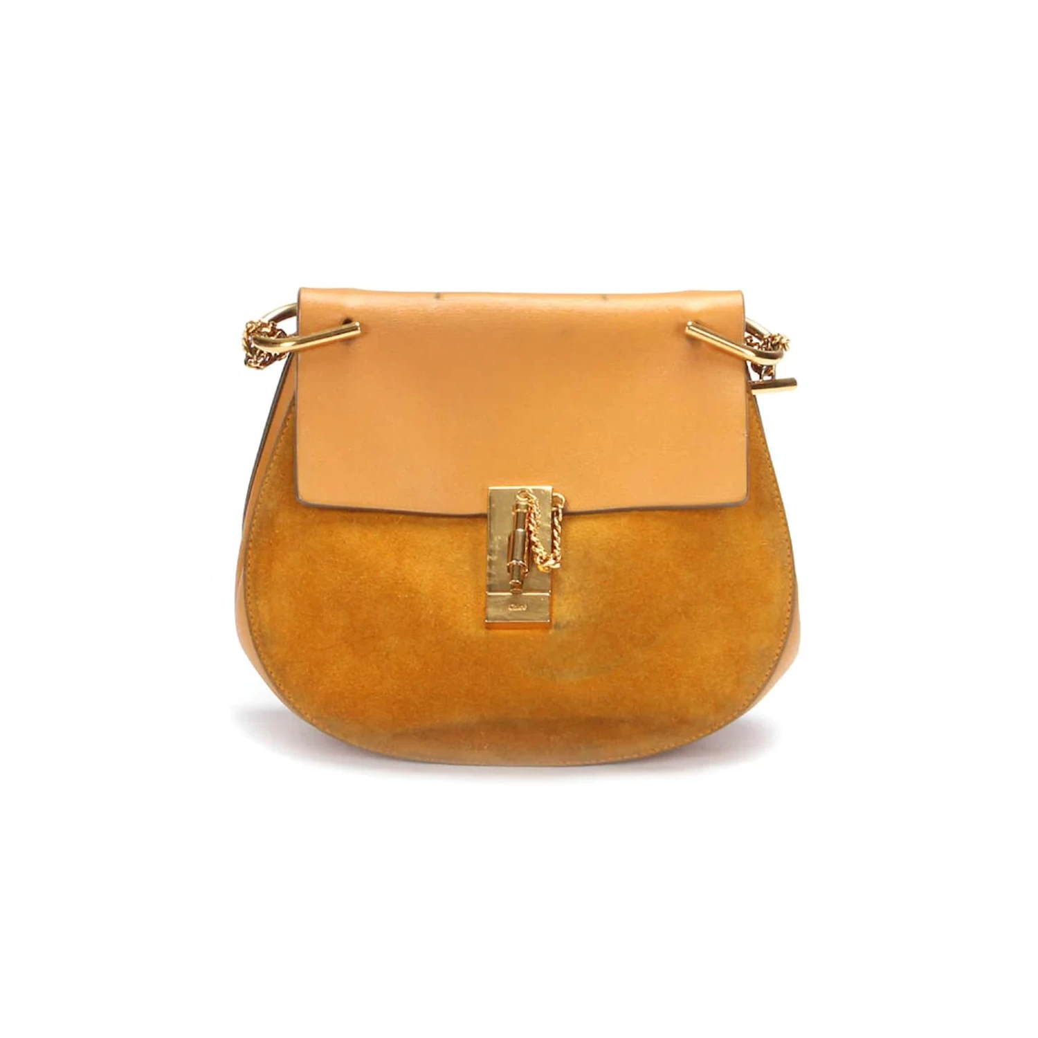 Chloé Sac Drew En Cuir Suédé Orange 3 Chloé Sac Drew En Cuir Suédé Orange – Image 2