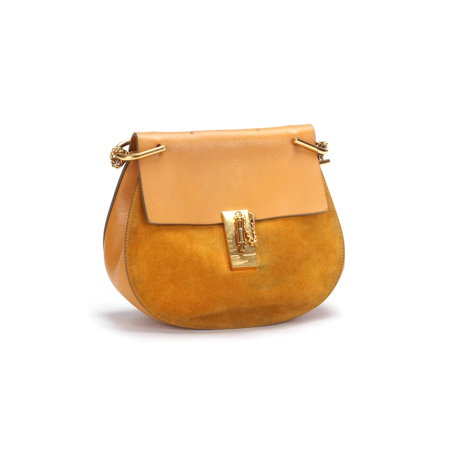 Chloé Sac Drew En Cuir Suédé Orange 4 Chloé Sac Drew En Cuir Suédé Orange – Image 3