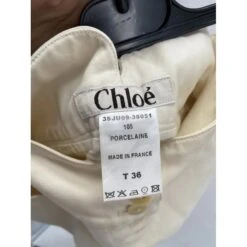 Chloé CHLOE Jupes T.fr 36 Cotton Écru -Chloé 838021 3