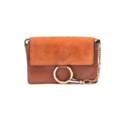 Chloé Sac Bandoulière Faye En Cuir Marron -Chloé 845118 2