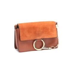 Chloé Sac Bandoulière Faye En Cuir Marron -Chloé 845118 3