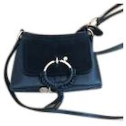 See By Chloé Mini Sac à Bandoulière Joan En Daim Noir Et Cuir De Veau Cuir -Chloé 845545 3