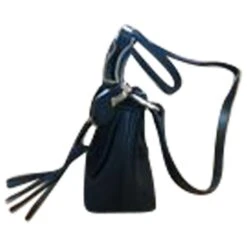 See By Chloé Mini Sac à Bandoulière Joan En Daim Noir Et Cuir De Veau Cuir -Chloé 845545 4