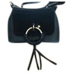 See By Chloé Mini Sac à Bandoulière Joan En Daim Noir Et Cuir De Veau Cuir -Chloé 845545 6