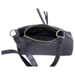 See By Chloé Mini Sac à Bandoulière Joan En Daim Noir Et Cuir De Veau Cuir -Chloé 845545 9