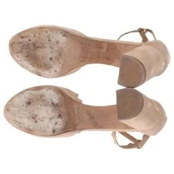 Chloé Chloe Lauren Escarpins D'Orsay à Bords Festonnés En Daim Beige -Chloé 846526 4