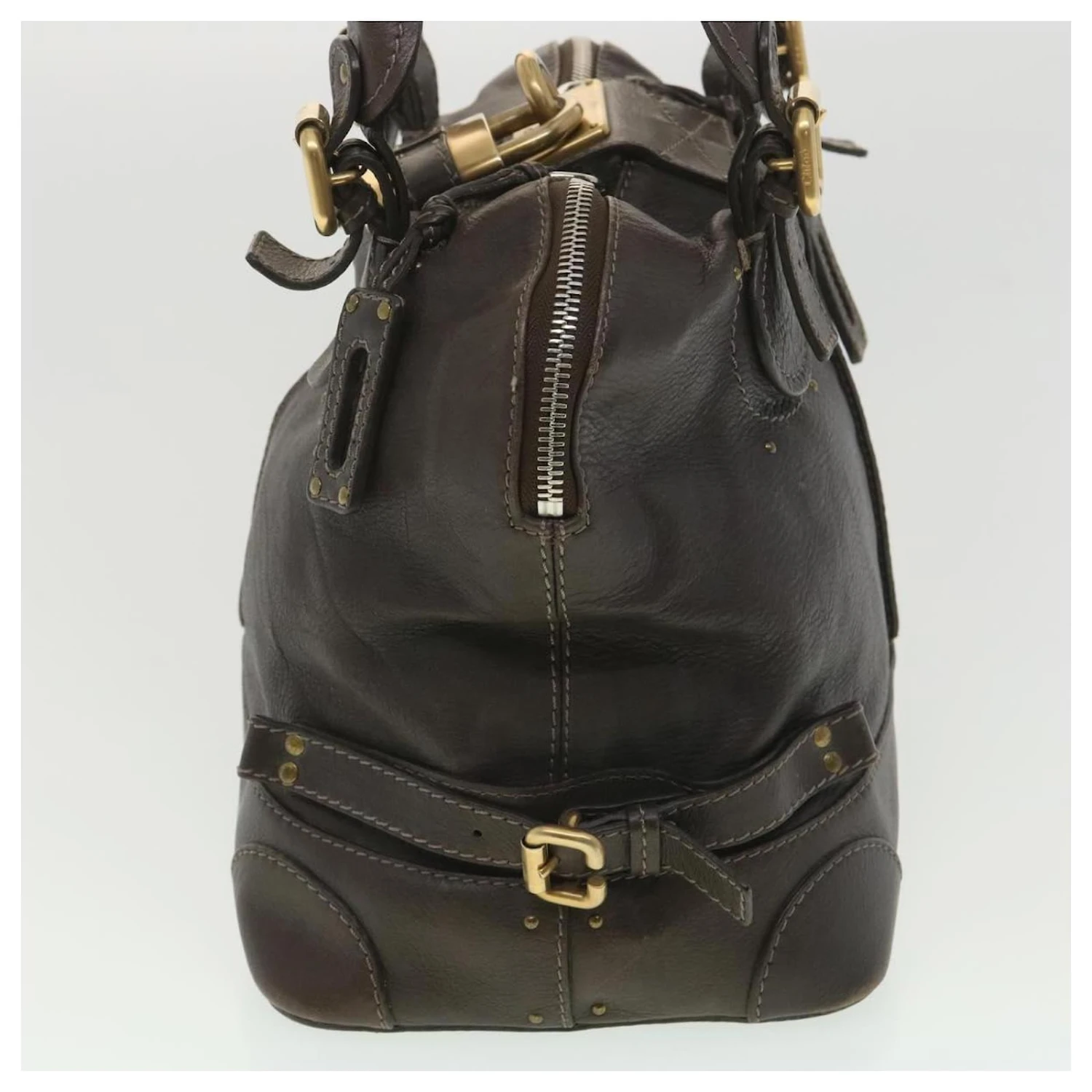 Chloé Chloe Paddington Sac à Main En Cuir Marron 03-07-53 6 Auth 37838 5 Chloé Chloe Paddington Sac à Main En Cuir Marron 03-07-53 6 Auth 37838 – Image 3