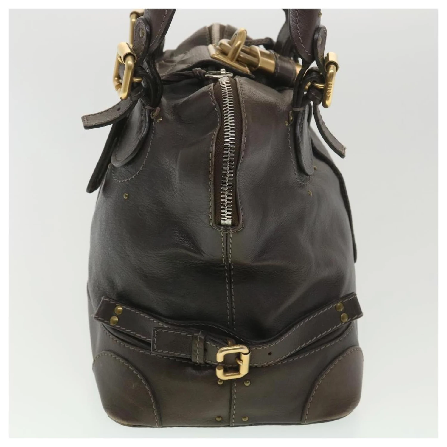 Chloé Chloe Paddington Sac à Main En Cuir Marron 03-07-53 6 Auth 37838 6 Chloé Chloe Paddington Sac à Main En Cuir Marron 03-07-53 6 Auth 37838 – Image 4