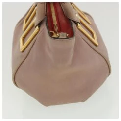 Sac à Main Chloé En Cuir 2façon Rose 04-12-50-65 Auth 37843 -Chloé 846686 4
