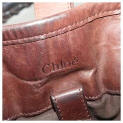 Chloé Chloe Sac à Main Cuir Marron SA59-01-06-54 Auth 37835 -Chloé 848490 10