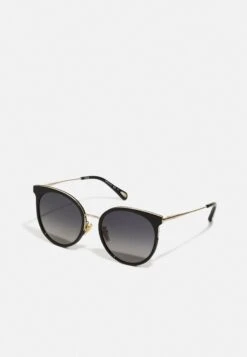 Chloé Lunettes De Soleil - Black/Gold-Coloured/Grey