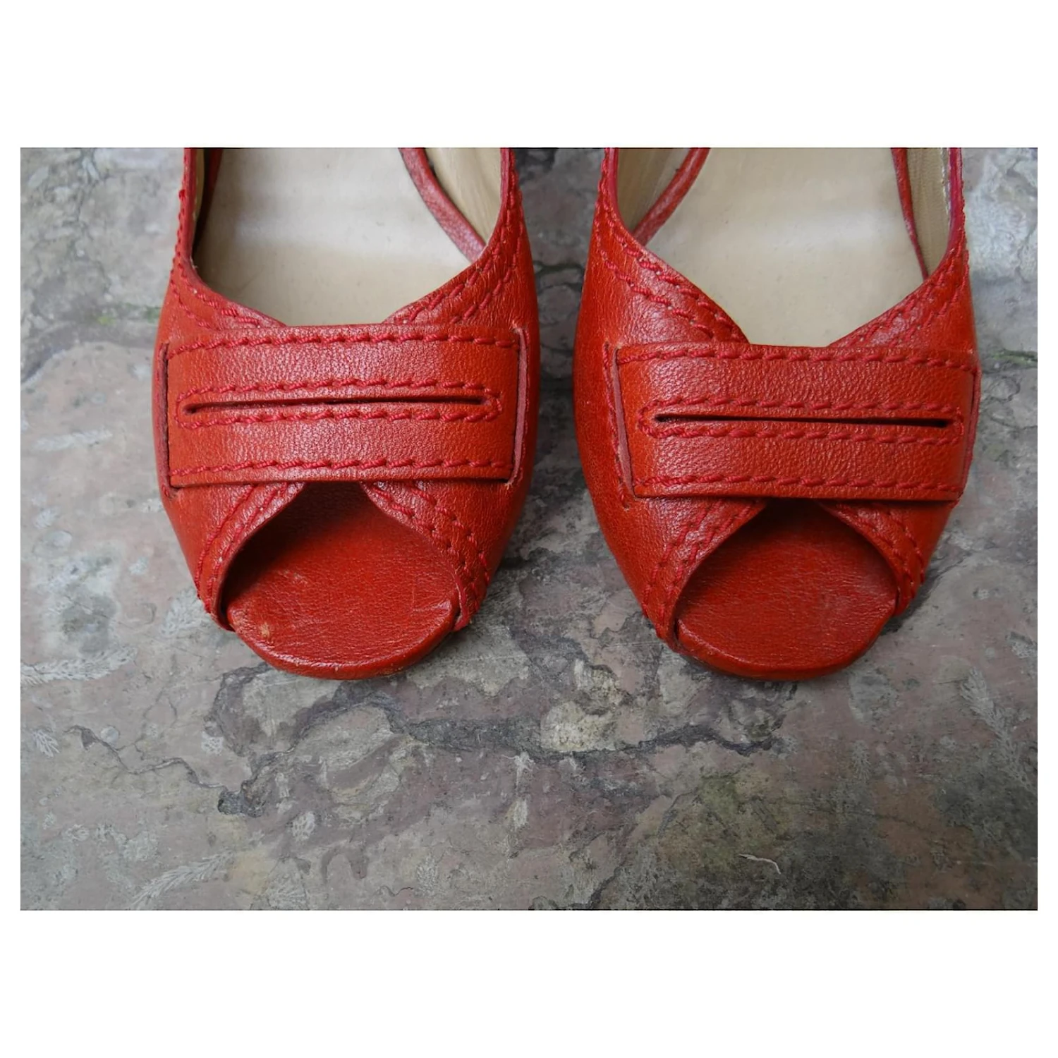 Chloé Talons Rouge Orange 5 Chloé Talons Rouge Orange – Image 3