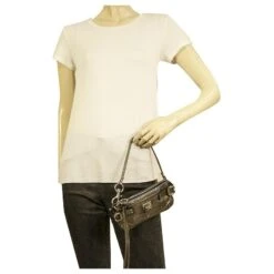Chloé CHLOE Paddington Silver Pebbled Leather Iconic Clutch Bag Sac à Main W. Porte Poignée Argenté 21 Chloé CHLOE Paddington Silver Pebbled Leather Iconic Clutch Bag Sac à Main W. Porte Poignée Argenté -Chloé 853836 10
