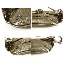 Chloé CHLOE Paddington Silver Pebbled Leather Iconic Clutch Bag Sac à Main W. Porte Poignée Argenté 15 Chloé CHLOE Paddington Silver Pebbled Leather Iconic Clutch Bag Sac à Main W. Porte Poignée Argenté -Chloé 853836 4