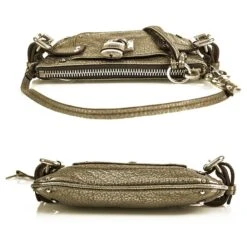 Chloé CHLOE Paddington Silver Pebbled Leather Iconic Clutch Bag Sac à Main W. Porte Poignée Argenté 16 Chloé CHLOE Paddington Silver Pebbled Leather Iconic Clutch Bag Sac à Main W. Porte Poignée Argenté -Chloé 853836 5