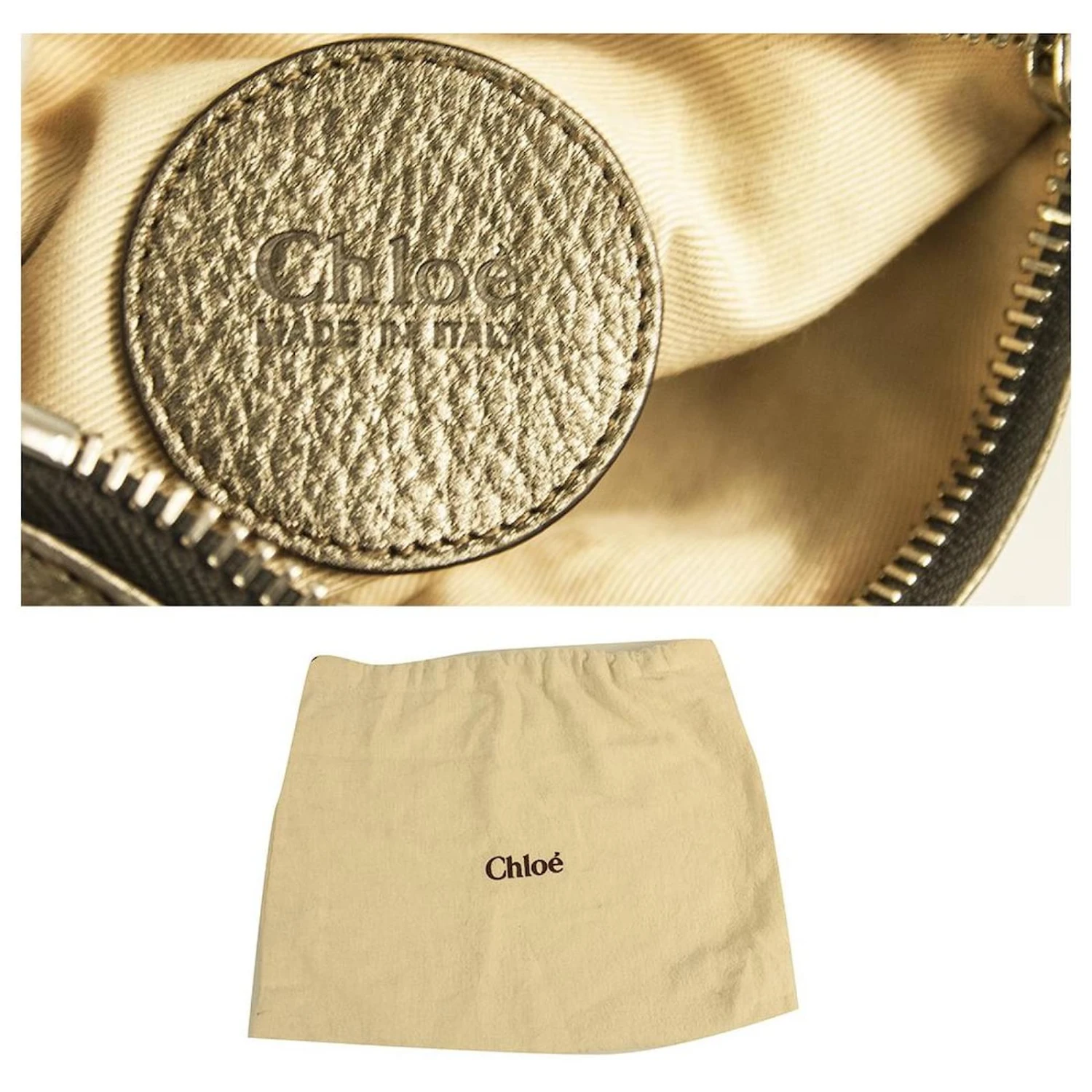 Chloé CHLOE Paddington Silver Pebbled Leather Iconic Clutch Bag Sac à Main W. Porte Poignée Argenté 11 Chloé CHLOE Paddington Silver Pebbled Leather Iconic Clutch Bag Sac à Main W. Porte Poignée Argenté – Image 9