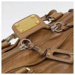 Chloé Chloe Paddington Sac à Main Cuir Beige 010851 5276 Auth 38388 -Chloé 856722 10