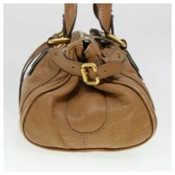 Chloé Chloe Paddington Sac à Main Cuir Beige 010851 5276 Auth 38388 -Chloé 856722 3