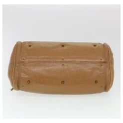 Chloé Chloe Paddington Sac à Main Cuir Beige 010851 5276 Auth 38388 -Chloé 856722 5
