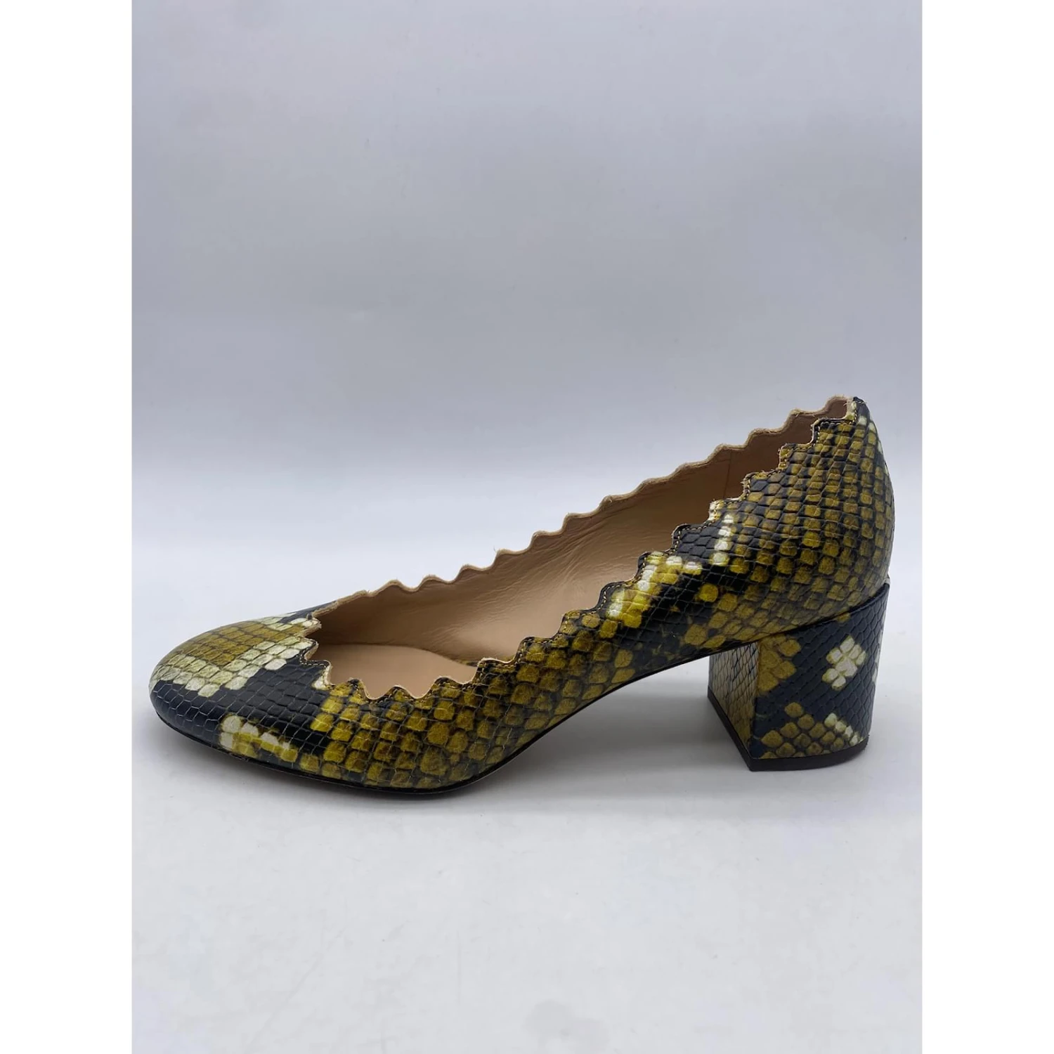 Chloé CHLOE Talons T.UE 36 Cuir De Vachette Vert 4 Chloé CHLOE Talons T.UE 36 Cuir De Vachette Vert – Image 2