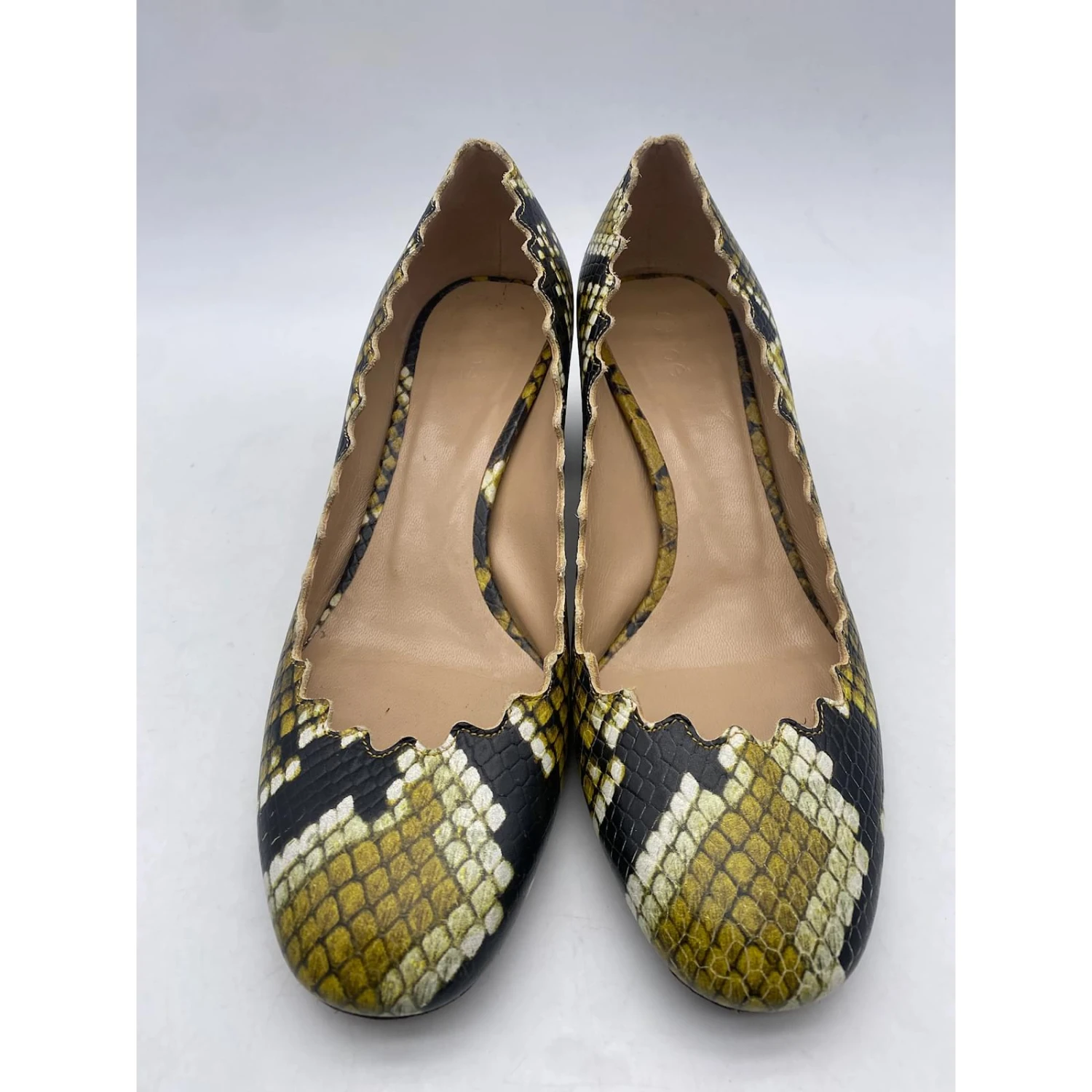 Chloé CHLOE Talons T.UE 36 Cuir De Vachette Vert 5 Chloé CHLOE Talons T.UE 36 Cuir De Vachette Vert – Image 3