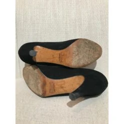 Chloé CHLOE Talons T.UE 37 Suédée Noir -Chloé 859783 6